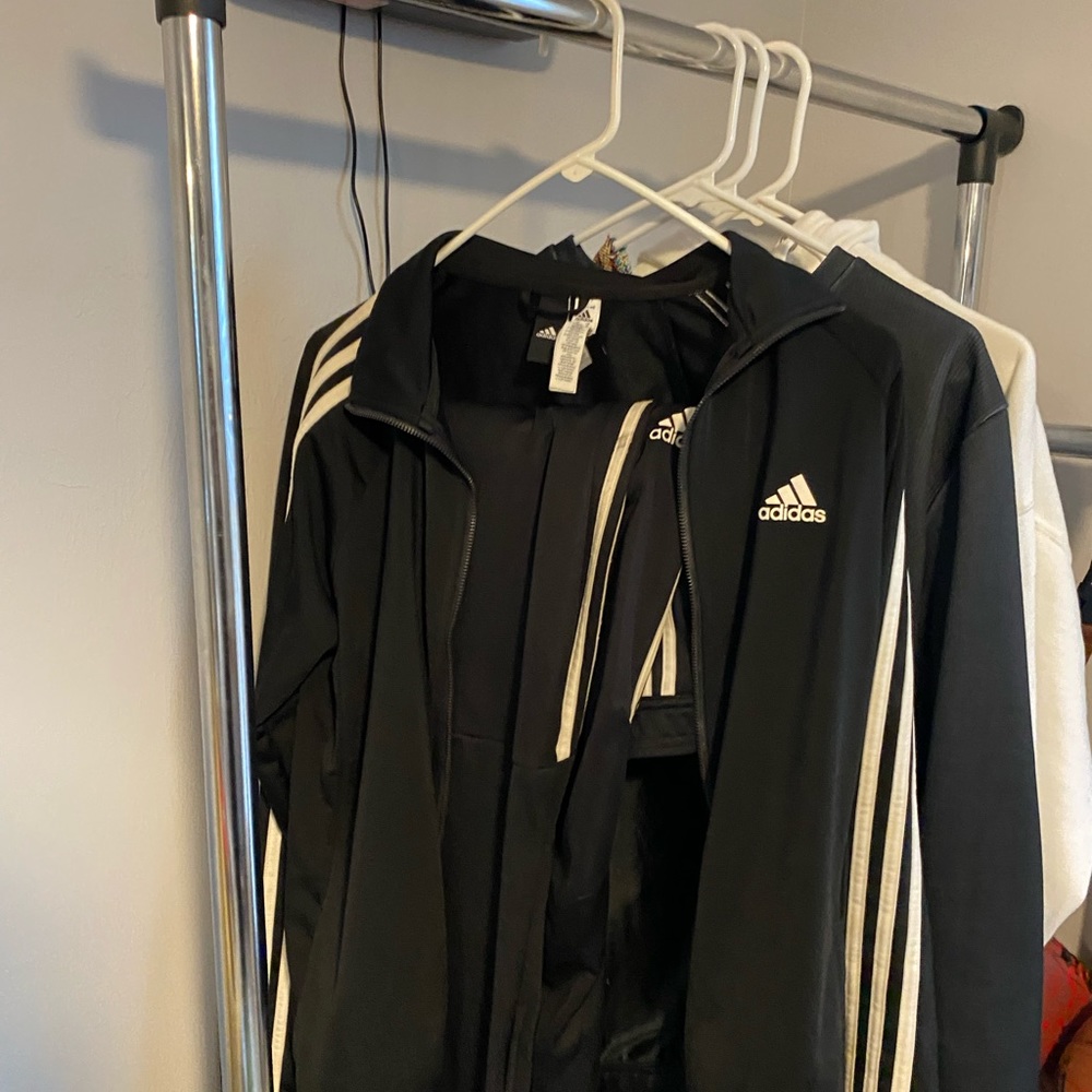 Adidas 3-Stripe Tracksuit in Black